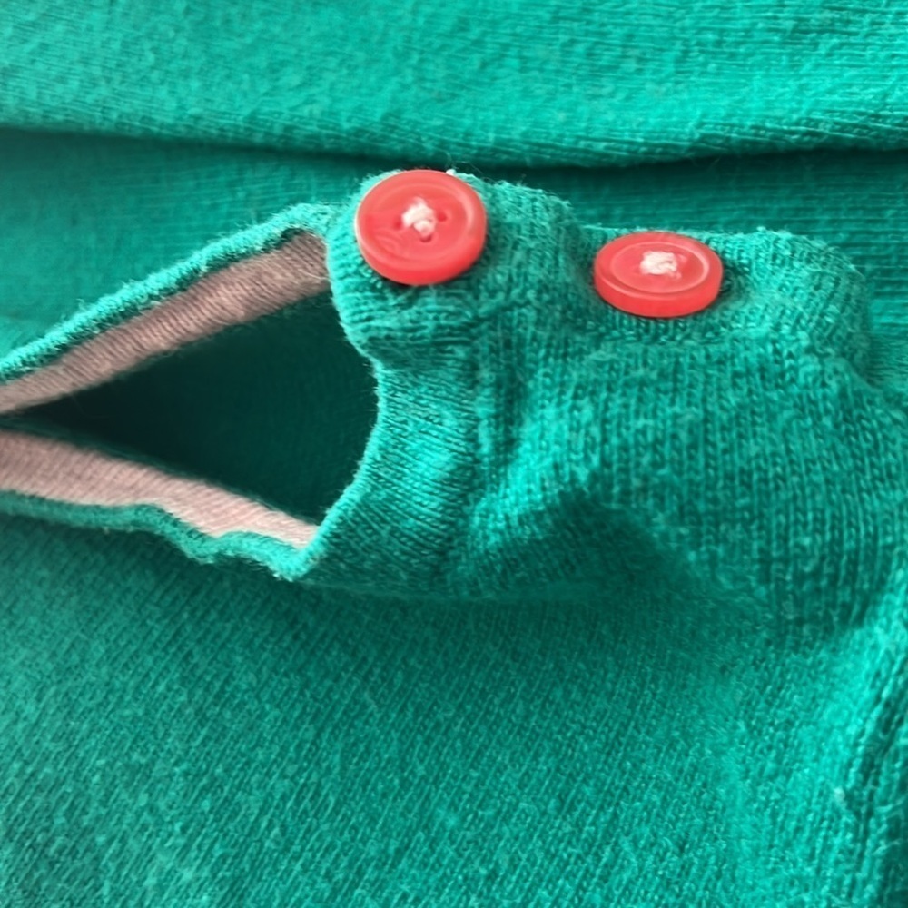 MINI BODEN girls 3-4y Christmas reindeer dress. Green. - Picture 8 of 8